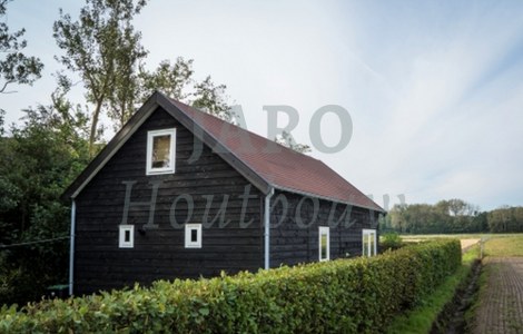 Houtskeletbouw woning in korte tijd opgebouwd