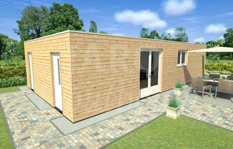 Houten mantelzorgwoning in Zeeland Houten mantelzorgwoning in Zeeland